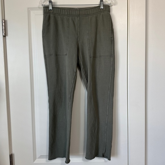 Aerie Small Green Sweatpants Sweat Lounge Pants Athleisure Straight Leg Casual - Picture 2 of 9